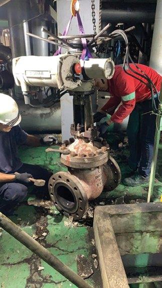Field service on plant equipment